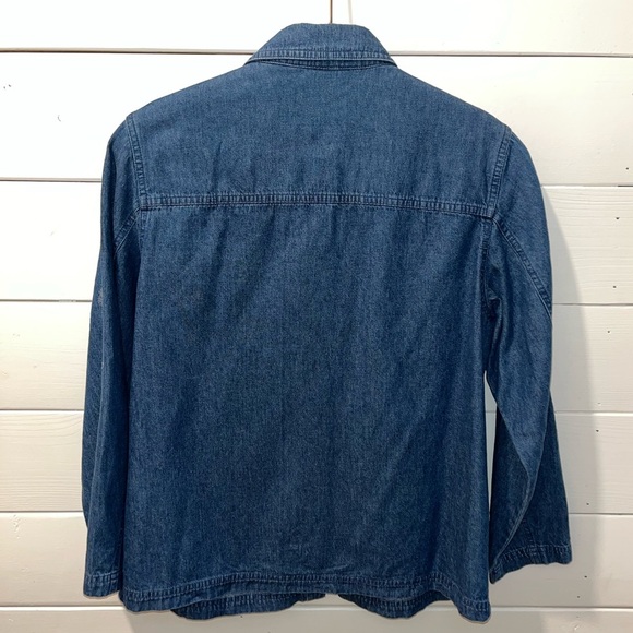 💙 Vintage-Inspired Embroidered Denim Shirt – Size 10 - Picture 10 of 10